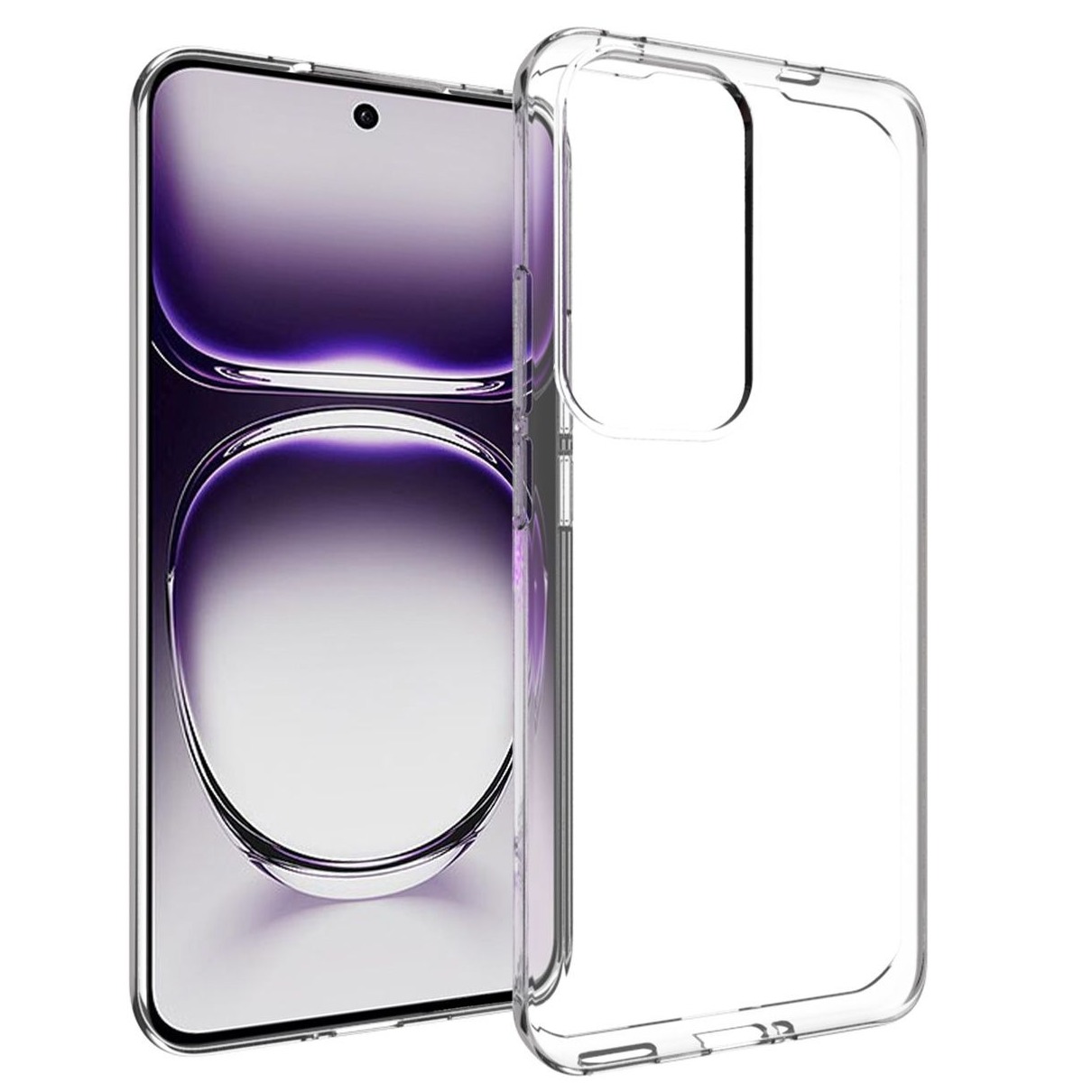 Accezz Clear Backcover Oppo Reno 12 Telefoonhoesje Transparant