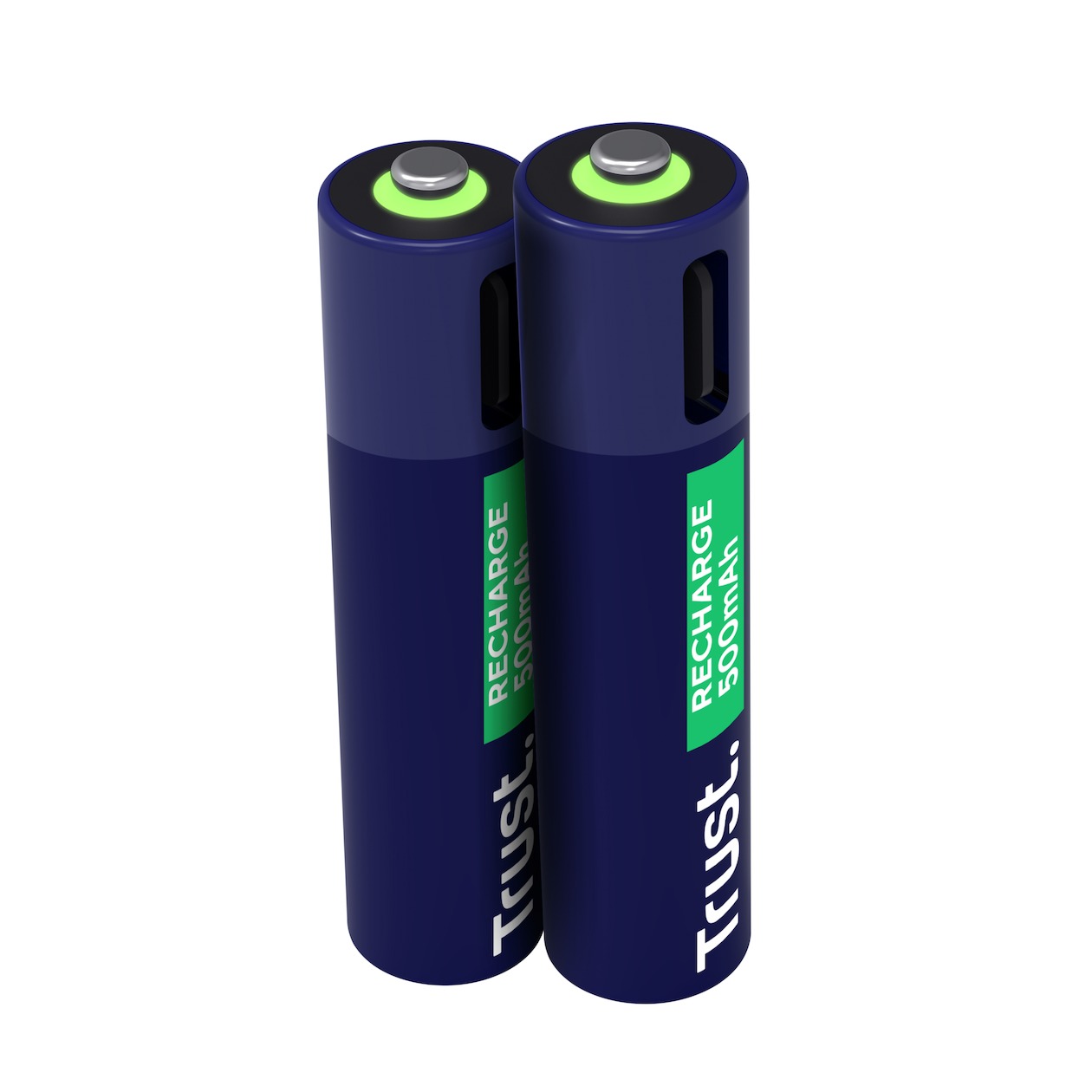 Trust Via USB-C oplaadbare AAA-batterijen (2 stuks) Batterij Blauw