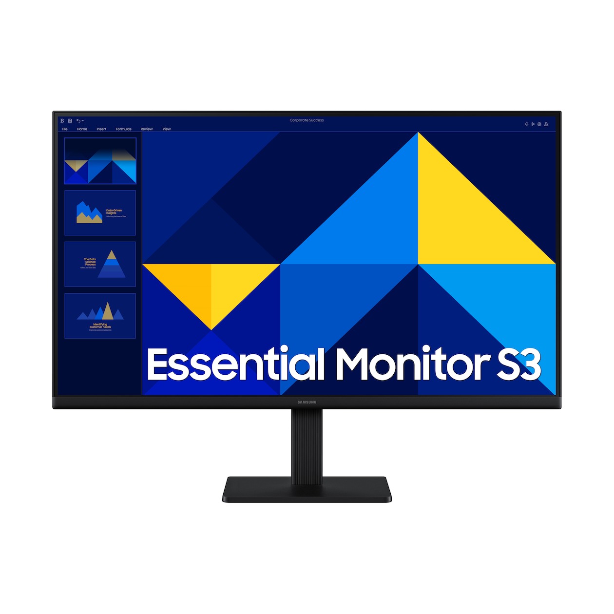 Samsung Essential S3 LS24D302GAUXEN Monitor Zwart