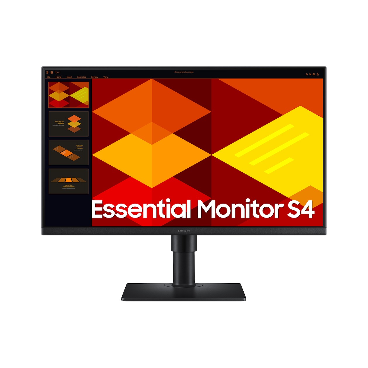 Samsung Essential S4 LS24D402GAUXEN Monitor Zwart
