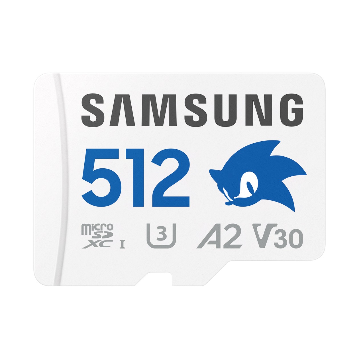 Samsung Sonic the Hedgehog PRO Plus microSD Card 512GB Micro SD-kaart Blauw