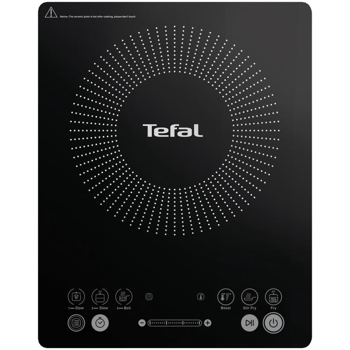 Tefal IH2108 Inductie kookplaat Zwart