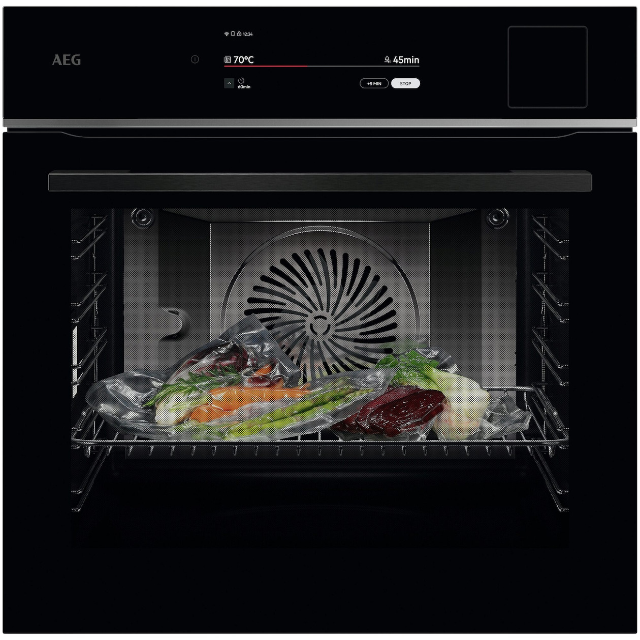 AEG TP9SB831AB Inbouw combi stoomoven Zwart
