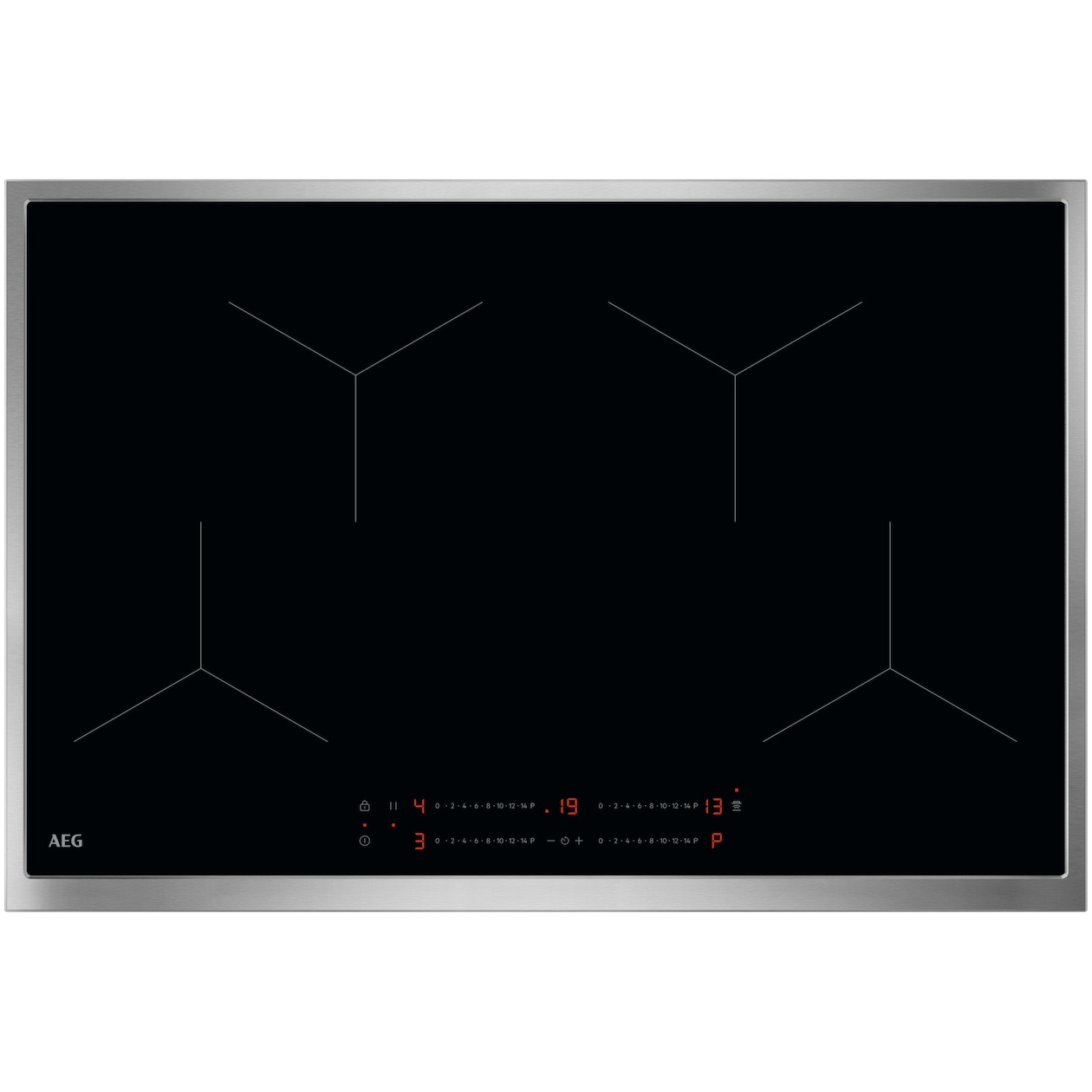 AEG TO84IA0FXB Inductie kookplaat Zwart