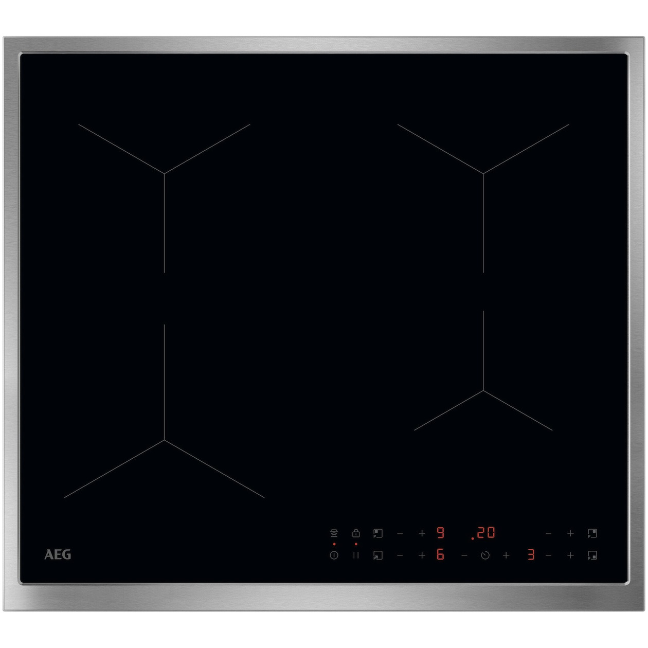 AEG TN64IA0FXB Inductie kookplaat Zwart