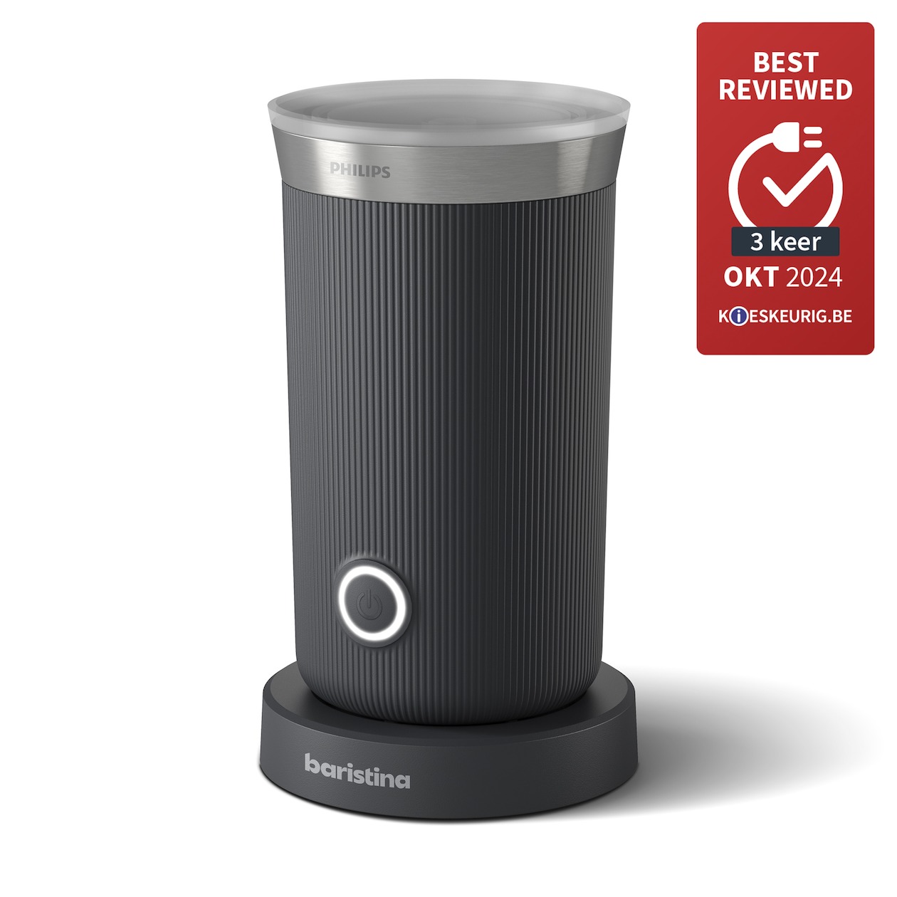 Philips Baristina BAR311/60 Melkopschuimer Zwart