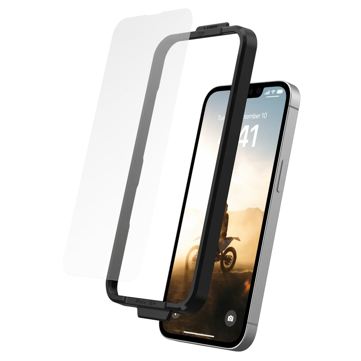 UAG Shield Plus voor Apple iPhone 16e Smartphone screenprotector Transparant