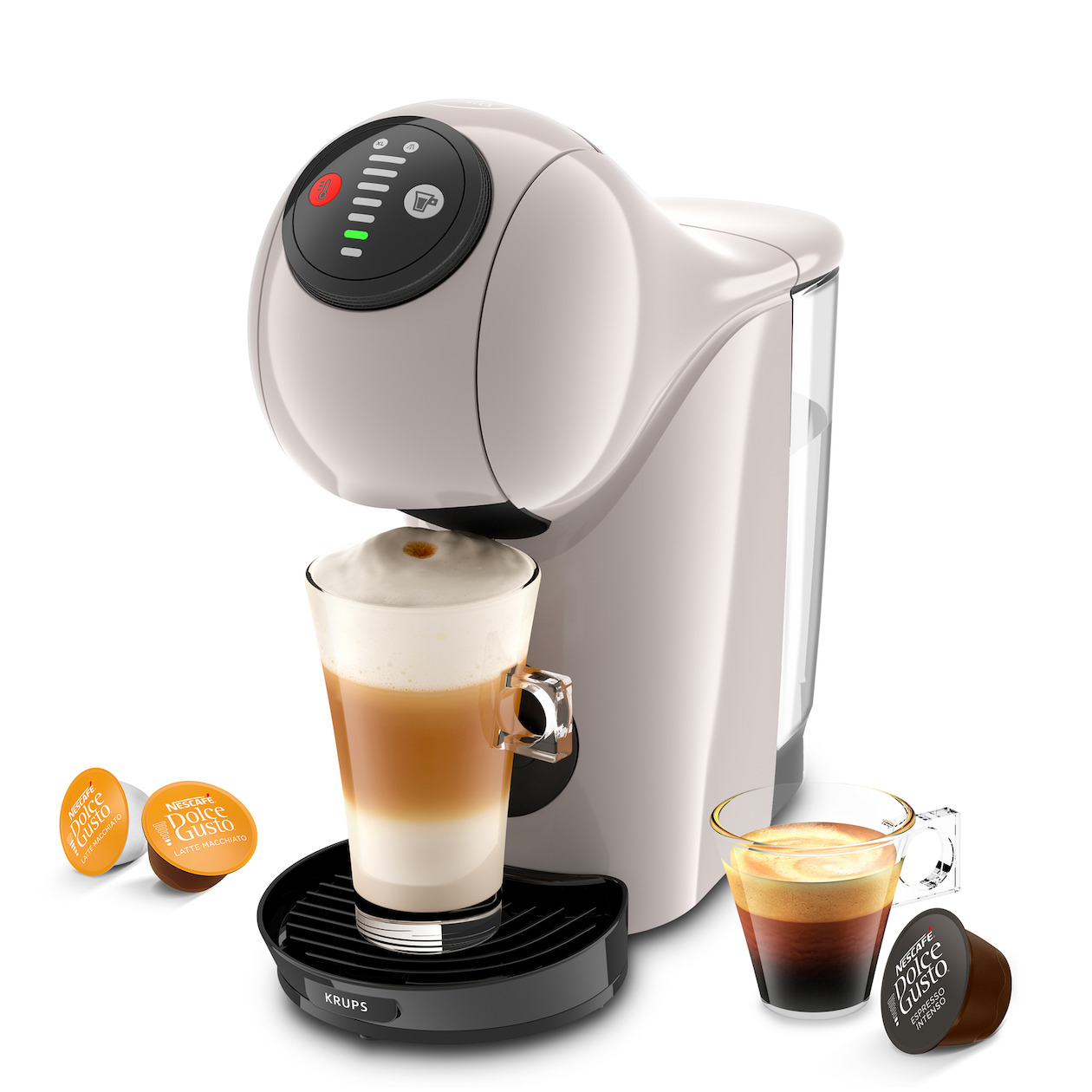 Krups KP243A NESCAFE Dolce Gusto Genio S Basic Nespresso Wit Krups KP243A NESCAFE Dolce Gusto Genio S Basic Nespresso Wit