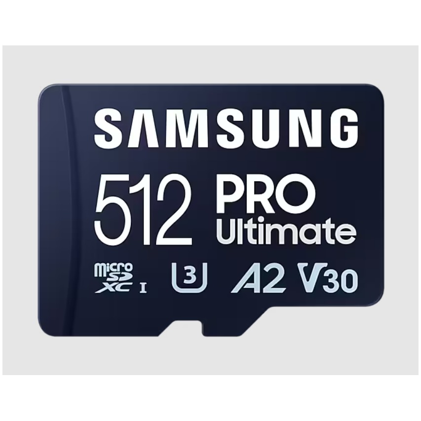 Samsung Pro Ultimate microSD card 512GB + USB-adapter Micro SD-kaart Blauw