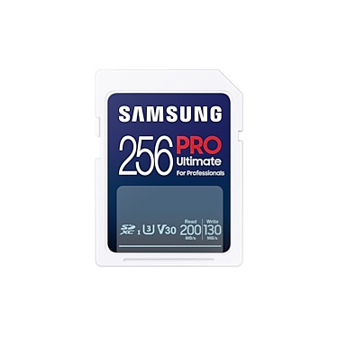 Samsung PRO Ultimate SD Card 256GB + USB-kaartlezer SD-Kaart Wit