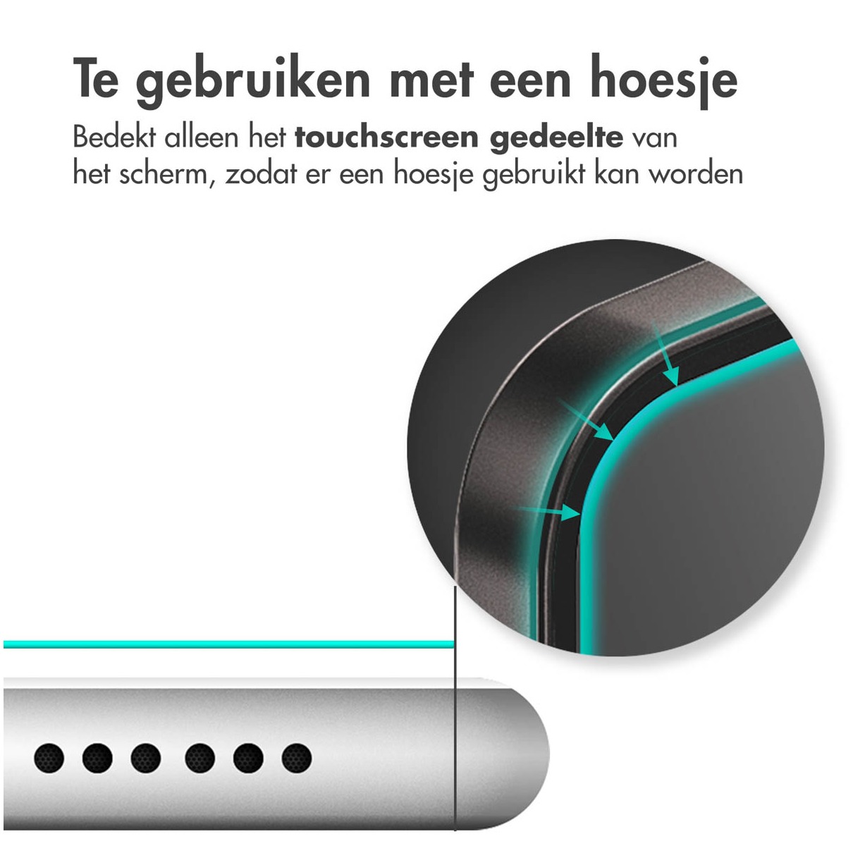 Accezz 2 pack glass voor Samsung Galaxy S25 Edge Smartphone screenprotector Transparant