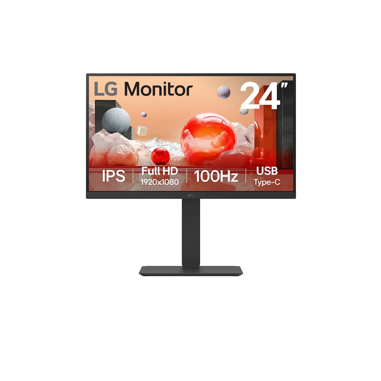 LG 24BA750-B Monitor Zwart