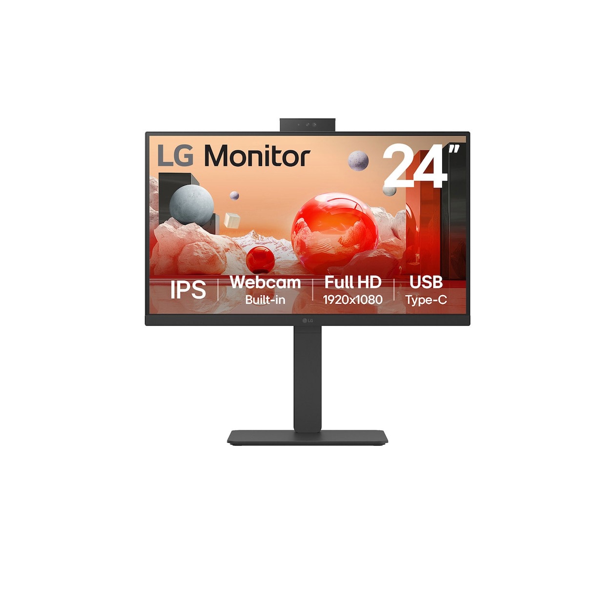 LG 24BA850-B Monitor Zwart