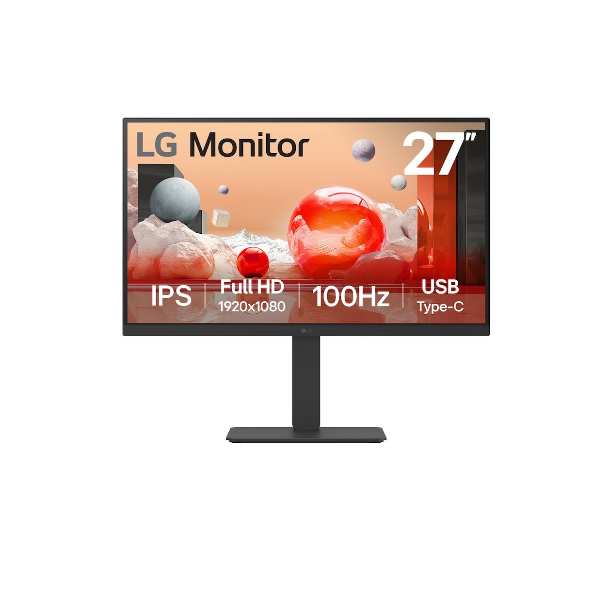 LG 27BA650-B Monitor Zwart