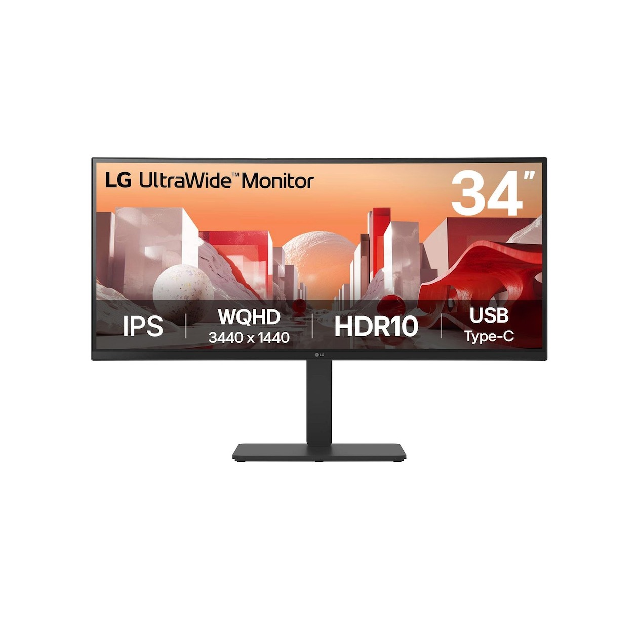LG 34BA75QE-B Monitor Zwart