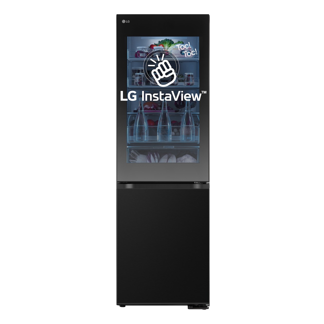 LG GBG5160CEV Koel-vriescombinatie Zwart