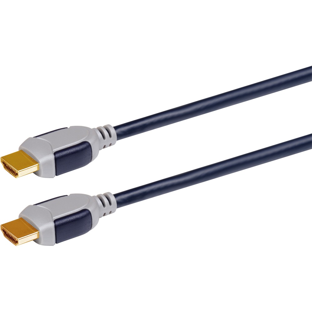 Scanpart High Speed HDMI kabel met Ethernet 2.0m HDMI kabel Zwart