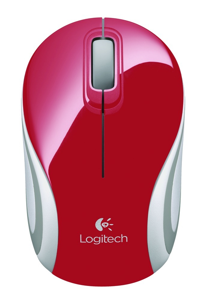 Logitech Wireless Mini Mouse M187 Muis Rood