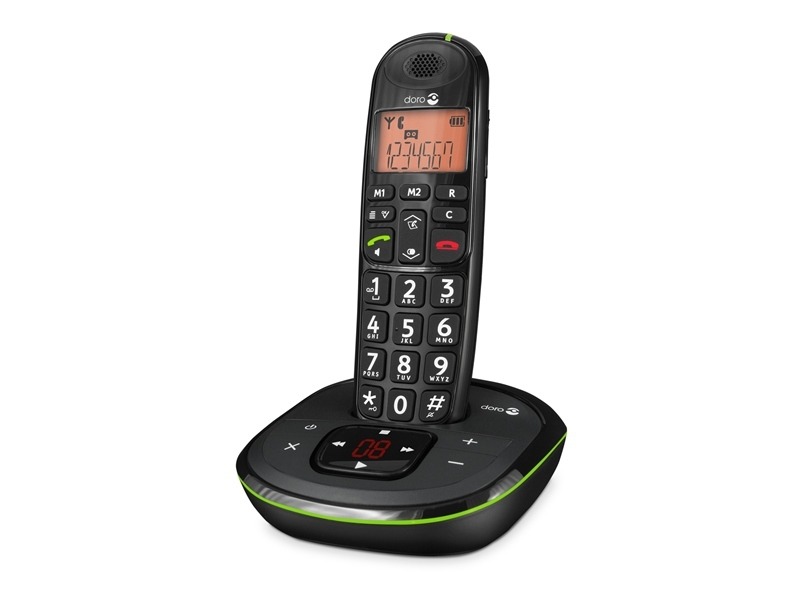 Doro PhoneEasy 105WR Dect telefoon Zwart