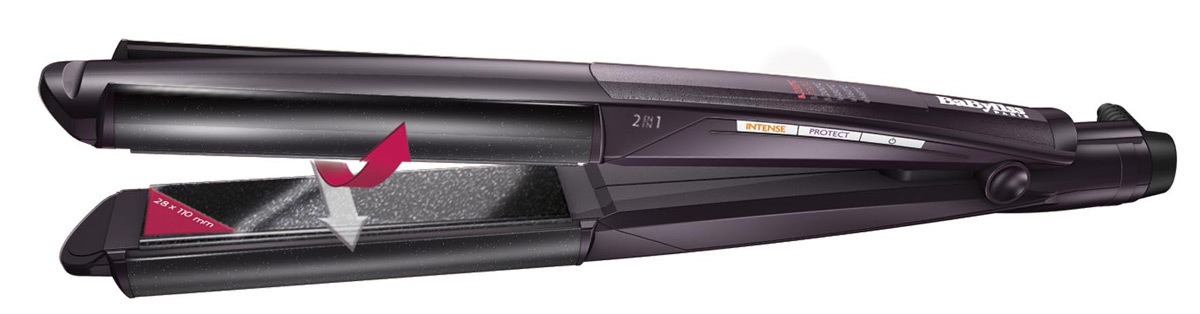 BaByliss - Diamond Ceramic Stijltang en Krultang in Een