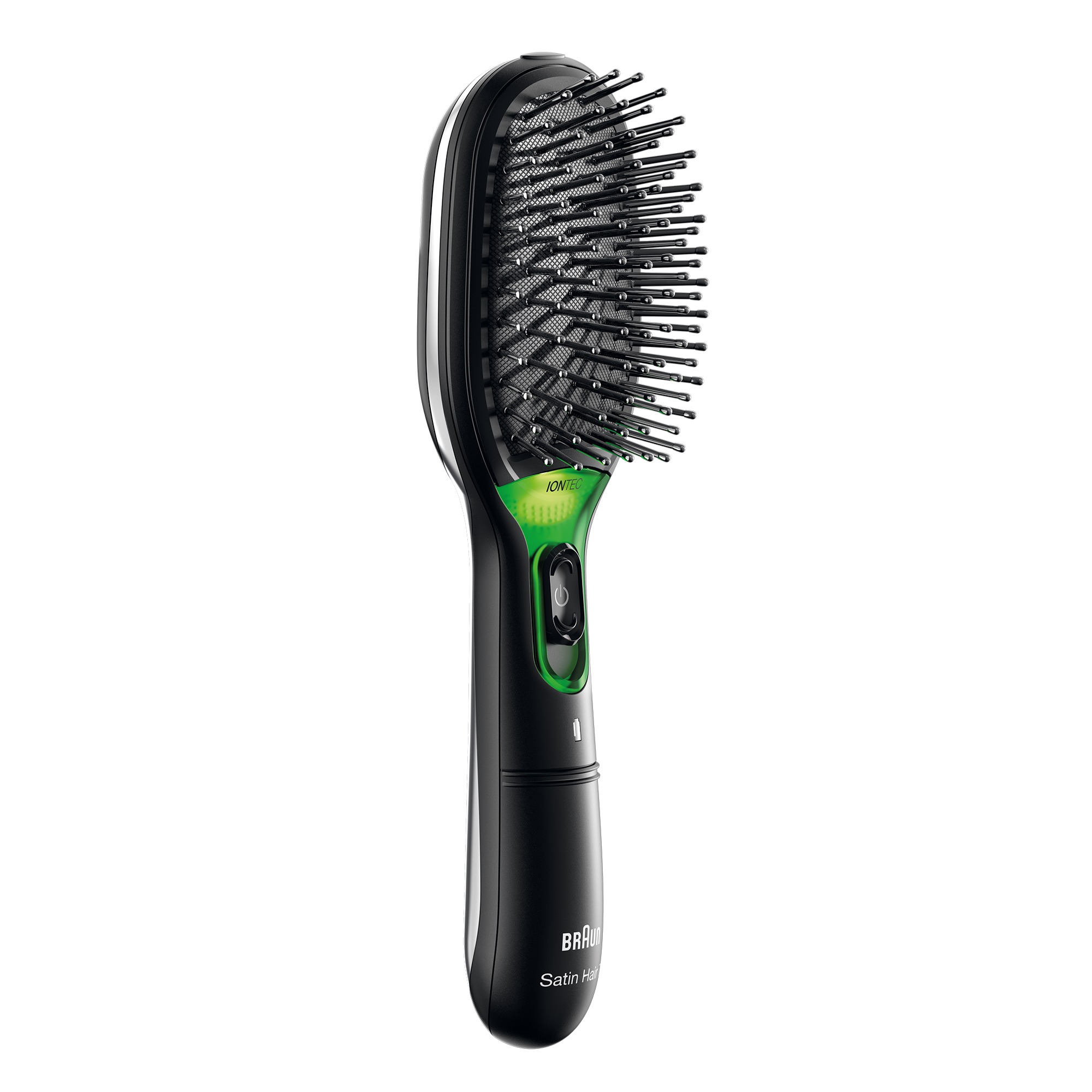 Braun BR710 Volwassene Paddle haarborstel Zwart, Groen 1 stuk(s)