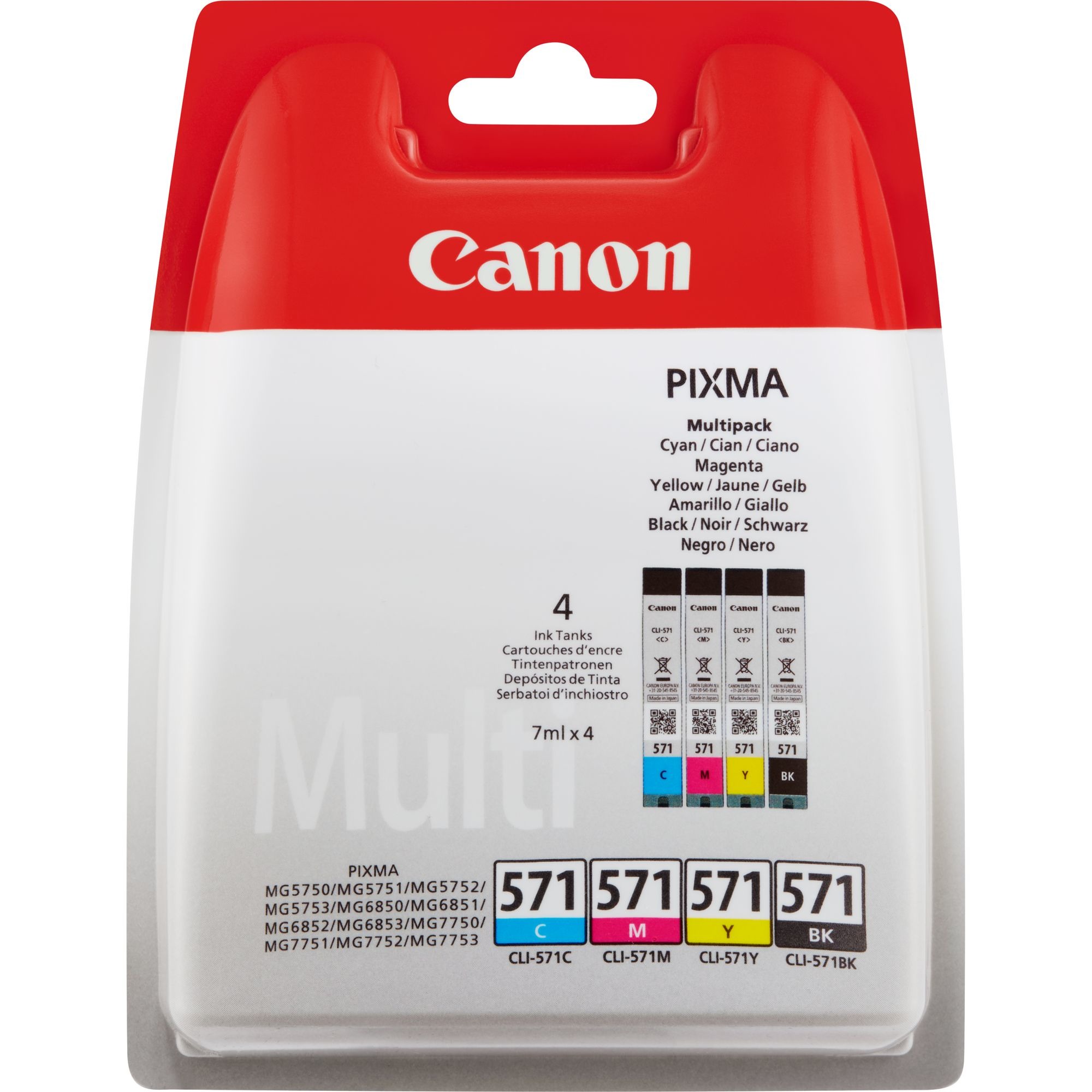 Canon CLI-571 multipack Inkt Zwart