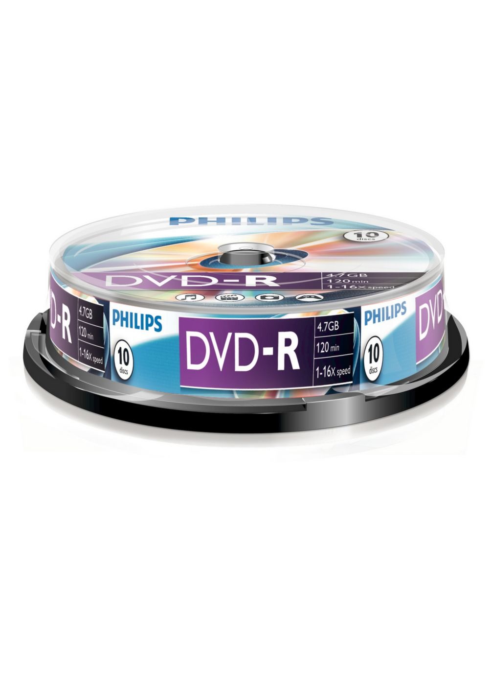Philips DVD-R 4.7GB 16x 10 stuks (Spindel) 9865330031 DVD Recorder
