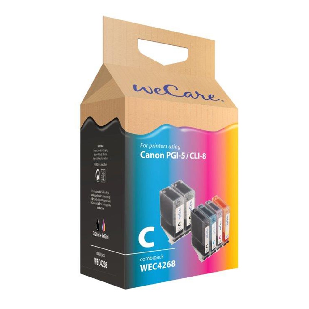 Wecare Canon PGI-5/CLI-8 set A6 Inkt