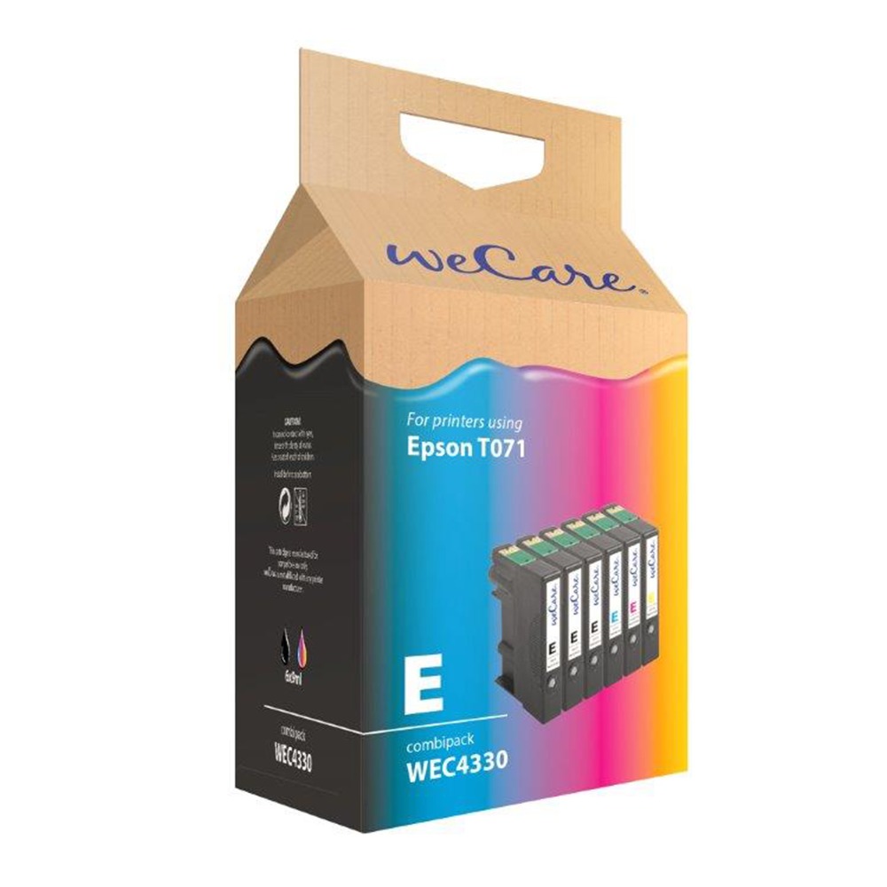 Wecare Epson T0715 set A6 Inkt