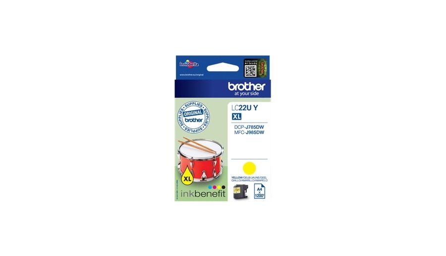 Brother Brother Ink LC-22UY Yellow MFC-J985DW (LC-22UY)