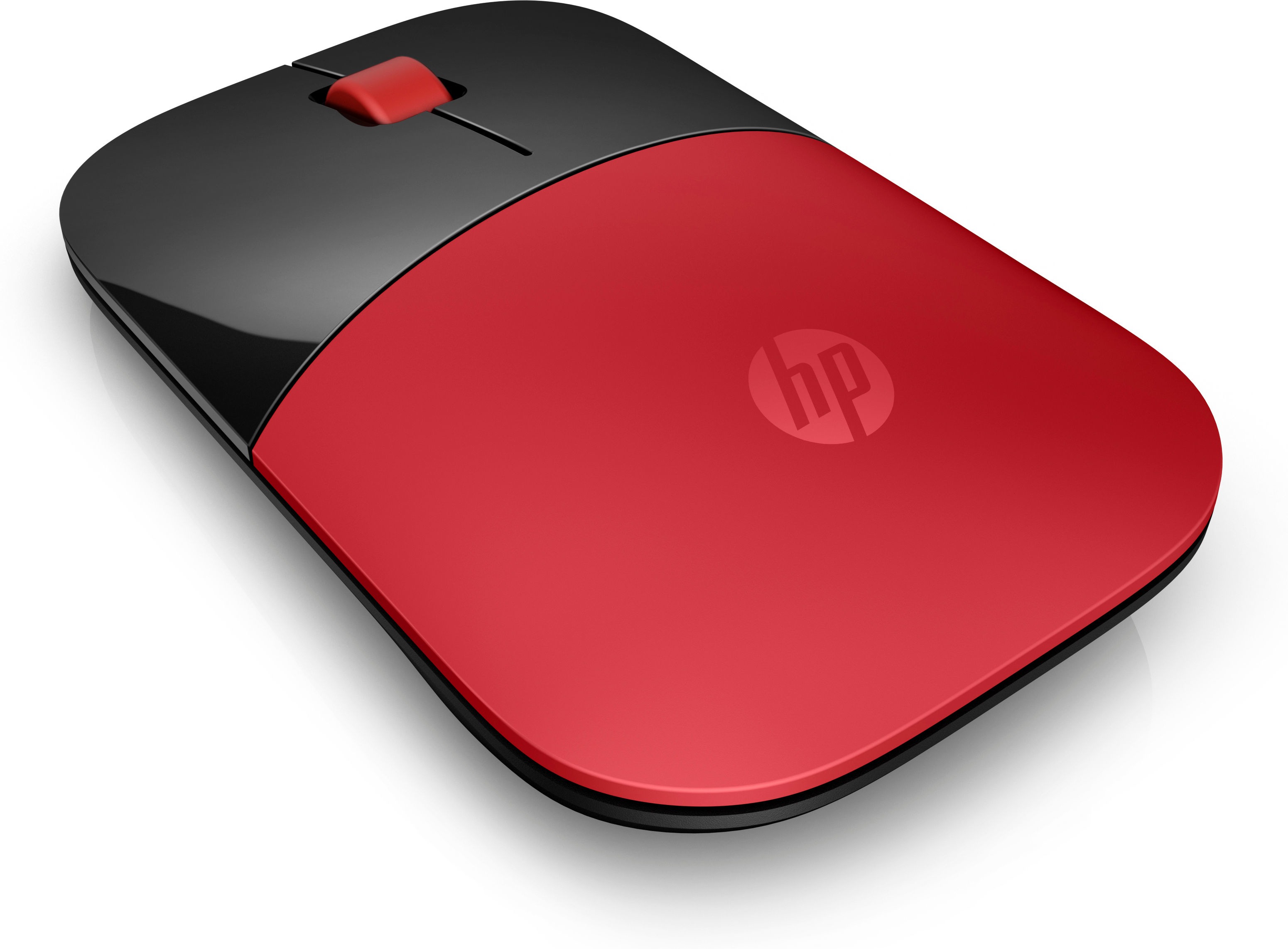 HP Z3700 Red Wireless Mouse RF Draadloos Optisch 1200DPI Zwart, Rood Ambidextrous