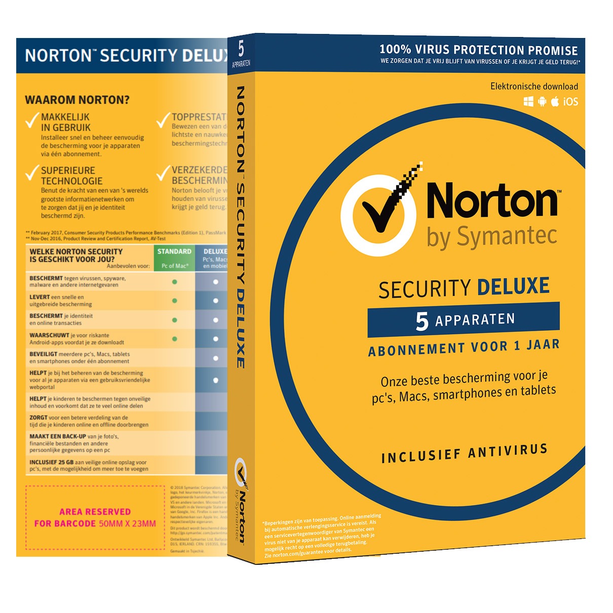 Symantec Software Norton Security Deluxe 2019 5 Apparaten 1 Jaar Antivirus Inbegrepen symantec kopen in de aanbieding Symantec Software Norton Security Deluxe 2019 5 Apparaten 1 Jaar Antivirus Inbegrepen symantec kopen in de aanbieding