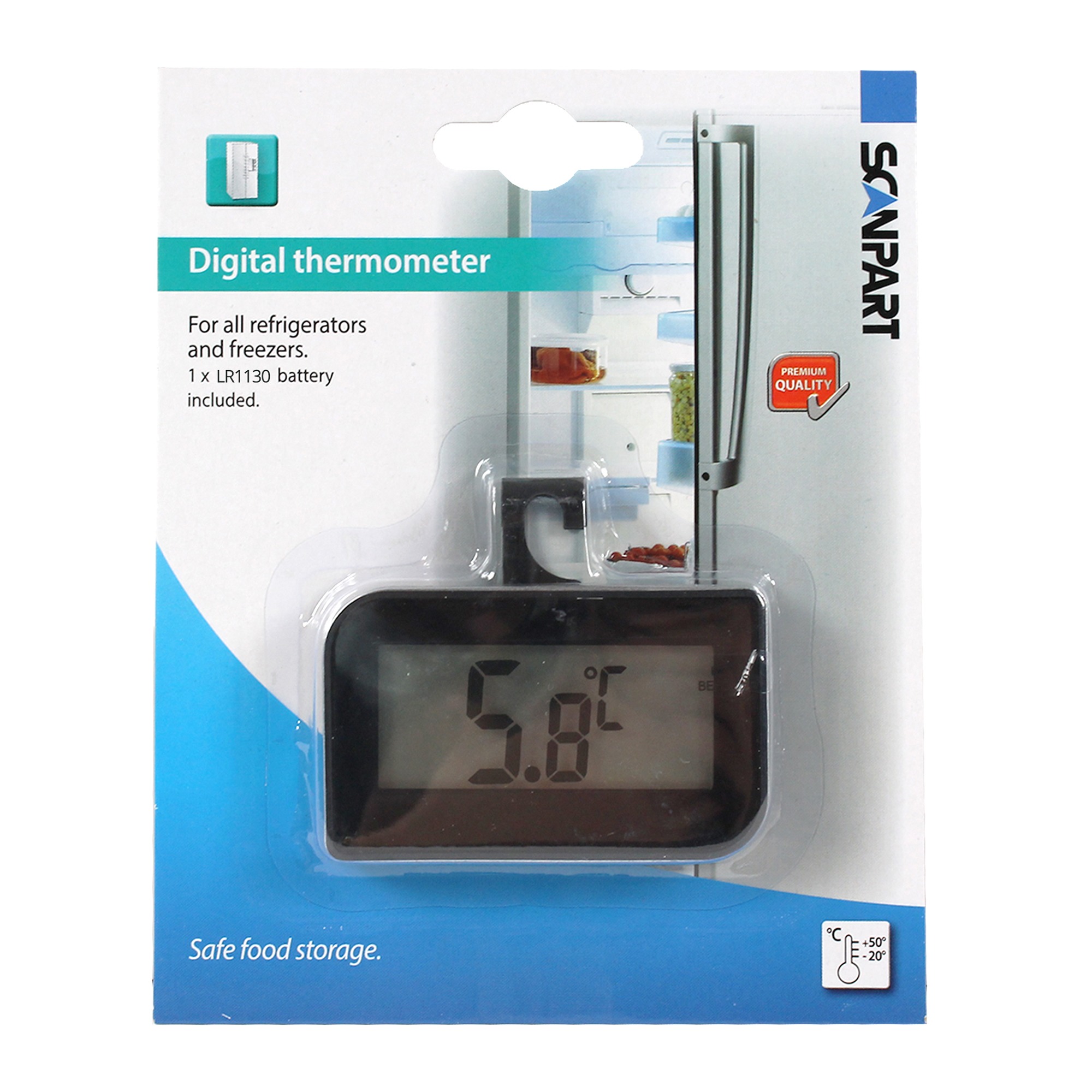 Koelkastthermometer digitaal SCANPART