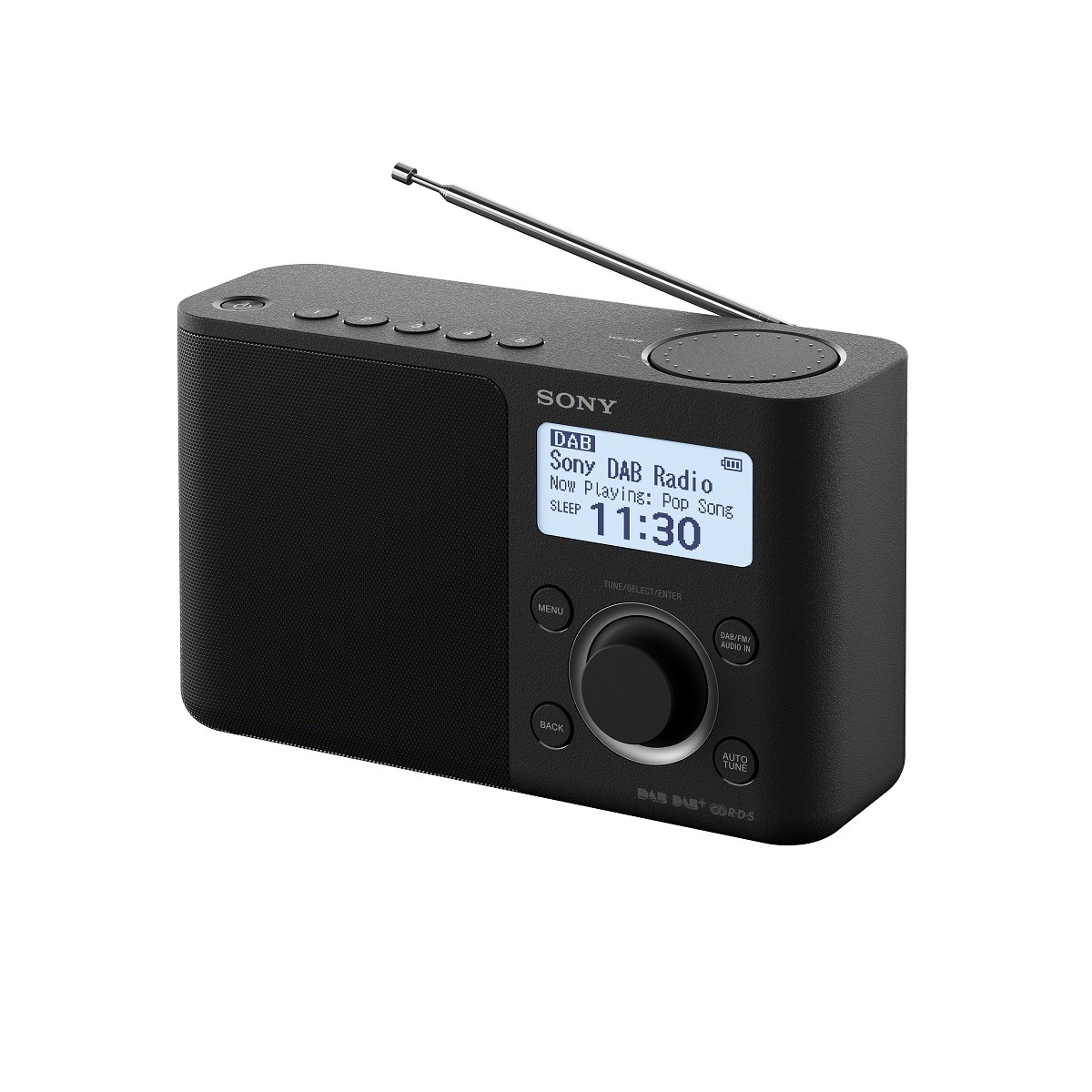 DAB+ Transistorradio Sony XDR-S61D AUX, DAB+, FM Zwart