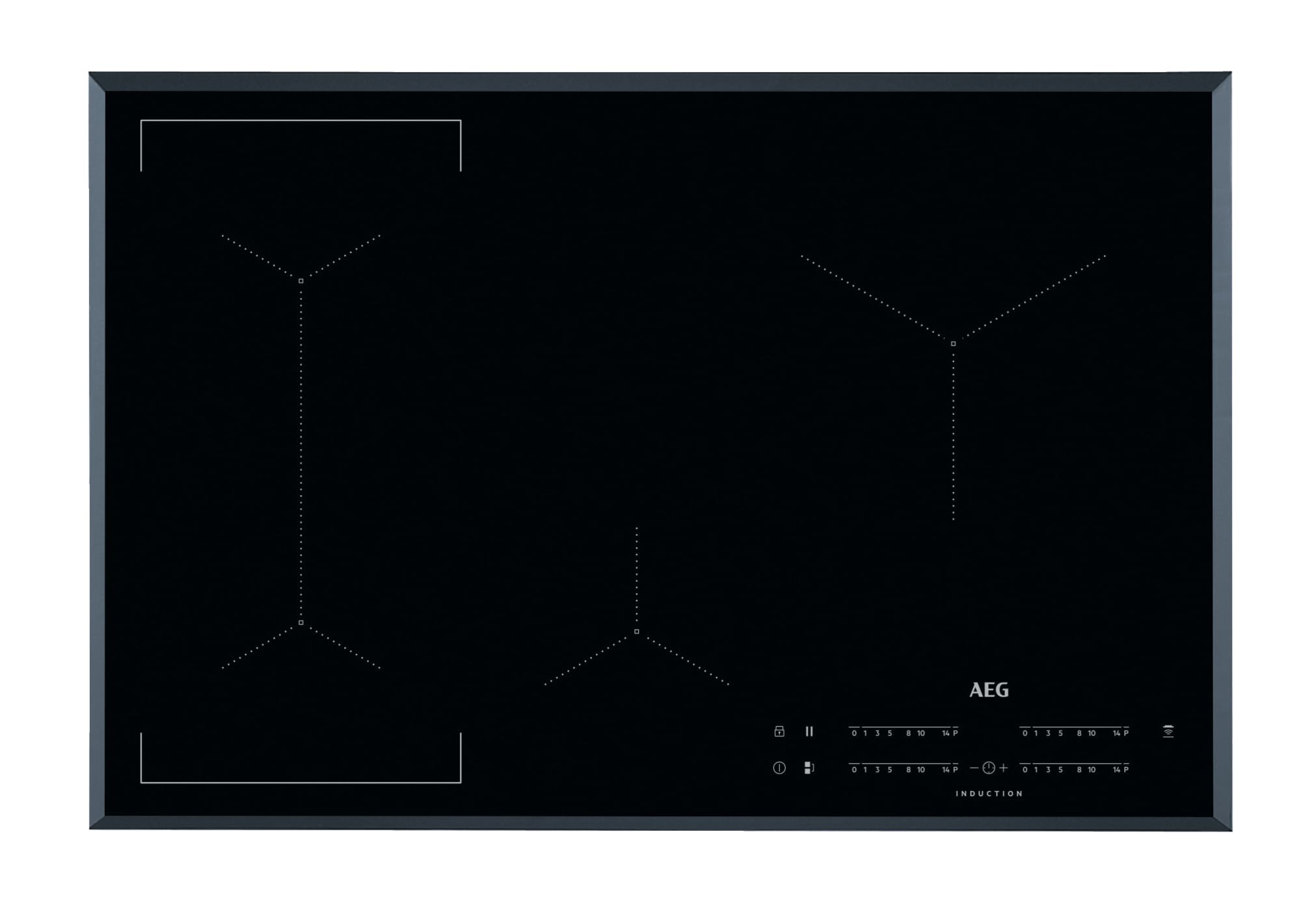 AEG IKE84441FB Inductie kookplaat Zwart