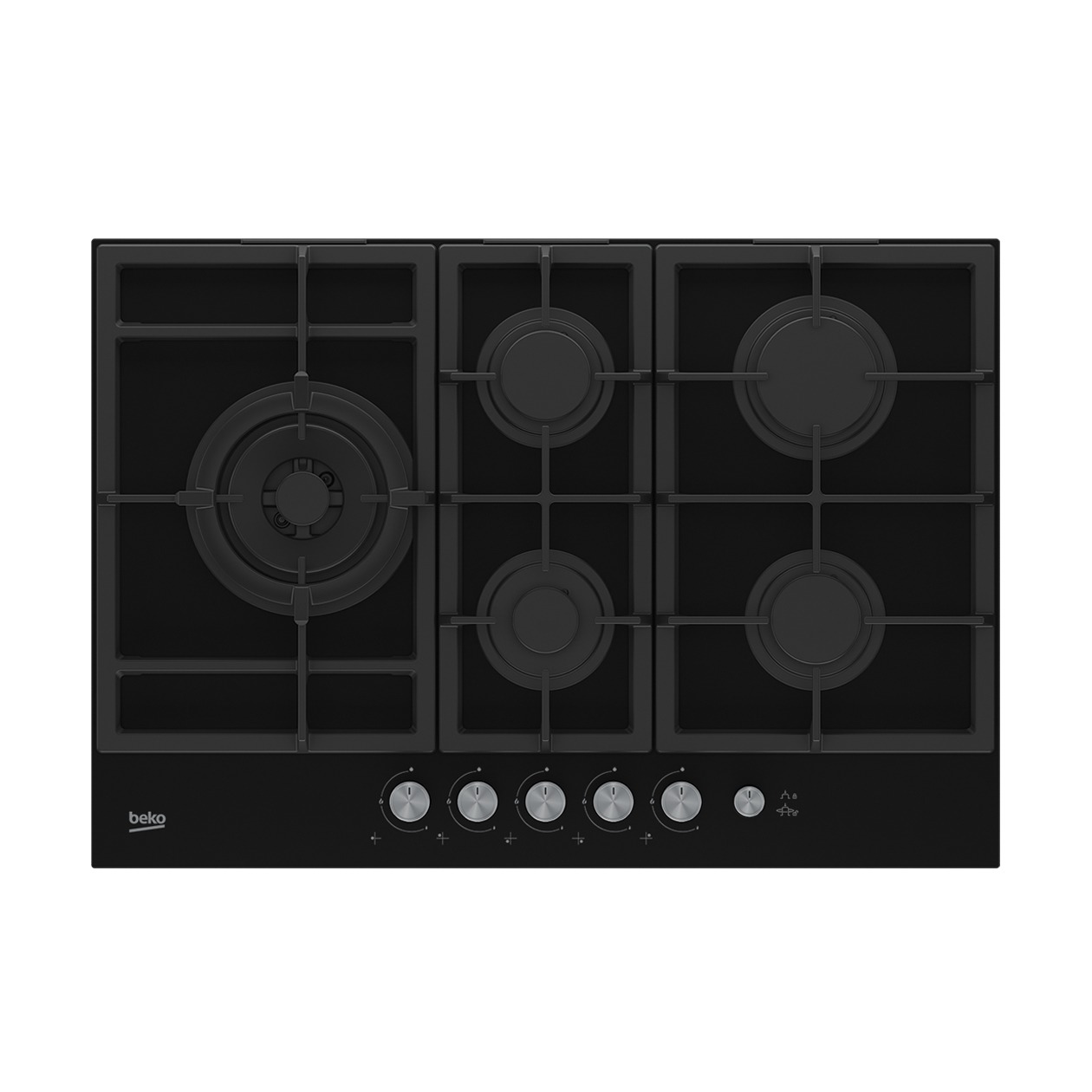 Beko HILL75235SNL Gas inbouwkookplaat Zwart