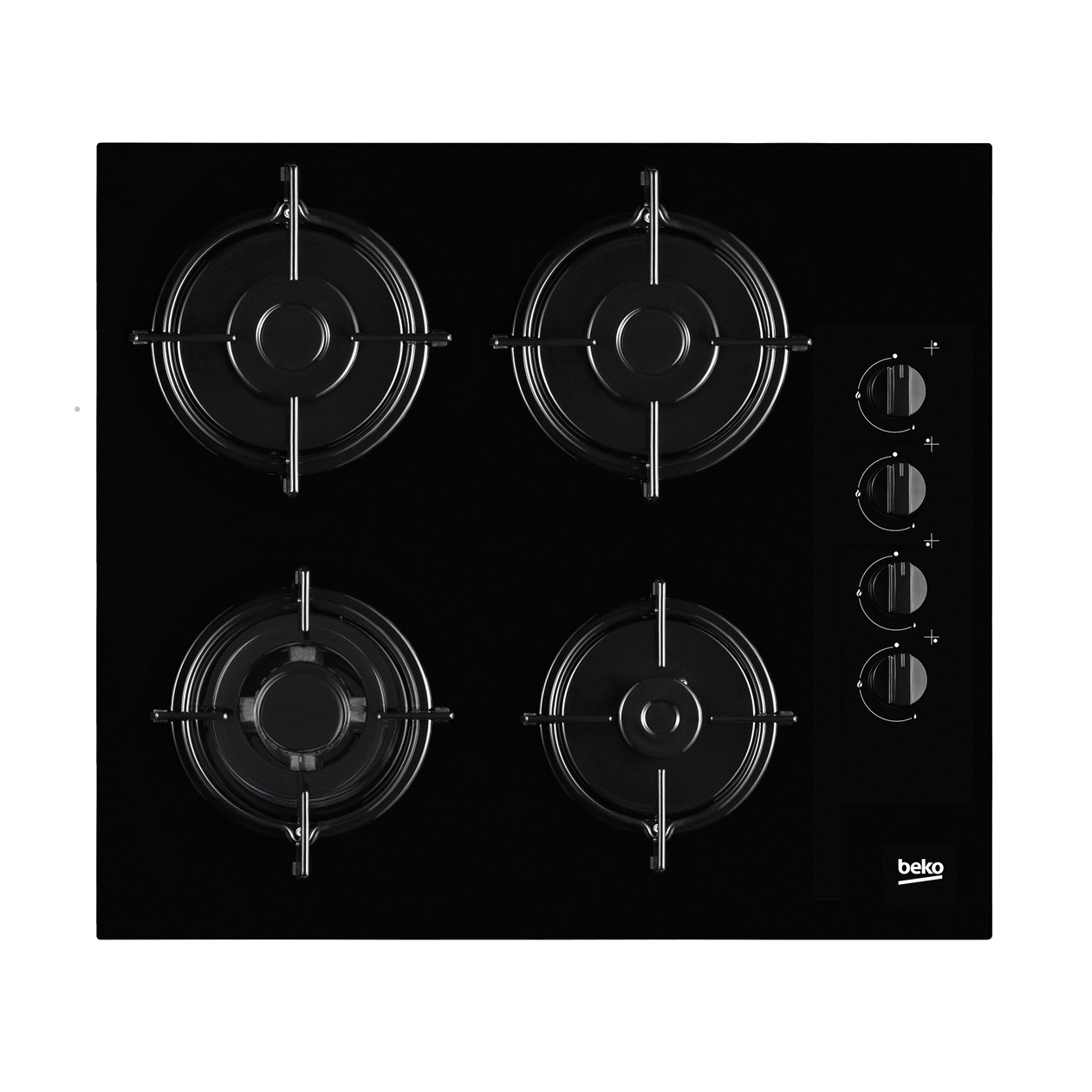 Beko HILW64120SNL Gas inbouwkookplaat Zwart