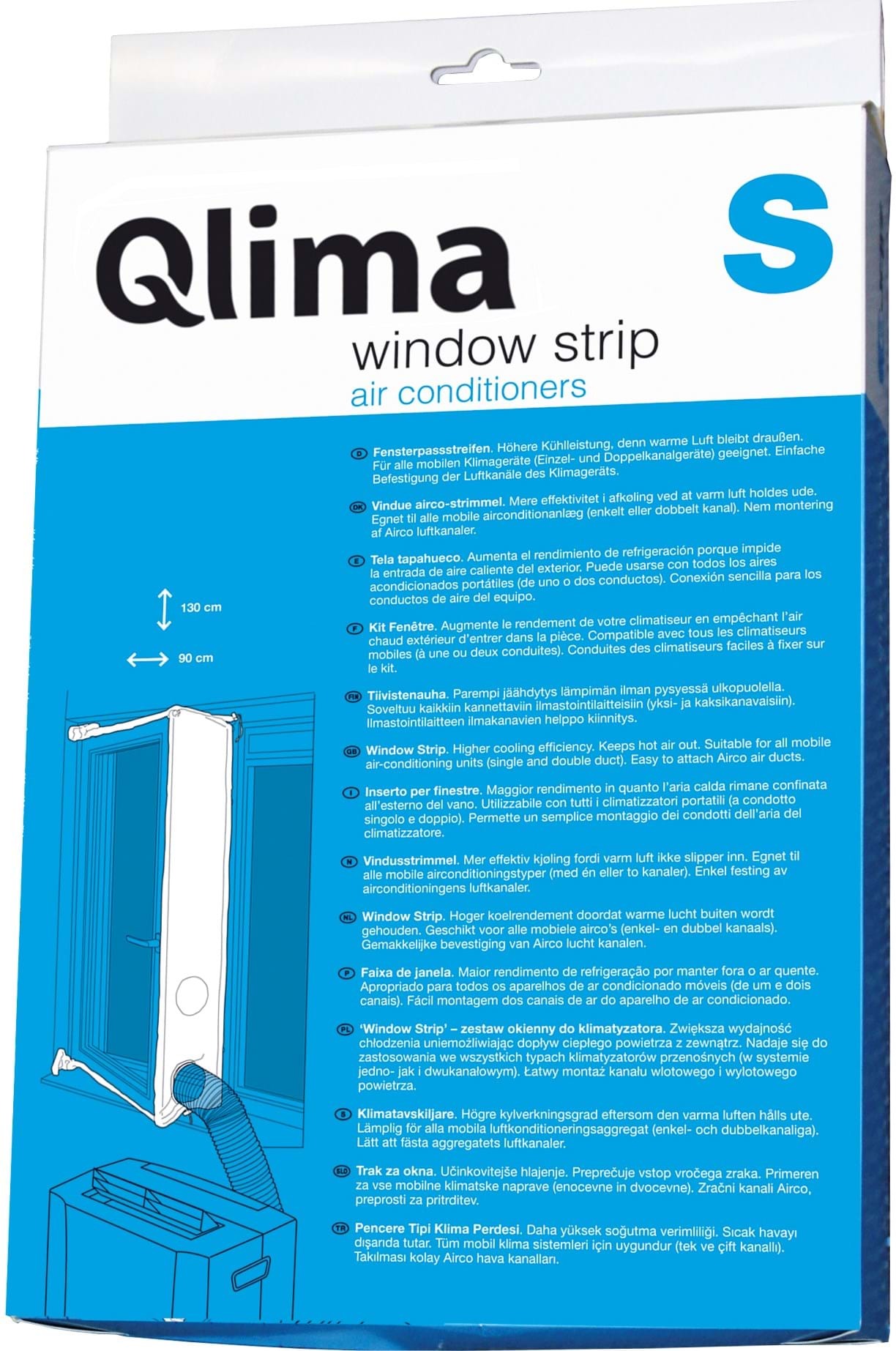 Qlima Window fitting KIT Small Klimaat accessoire Wit