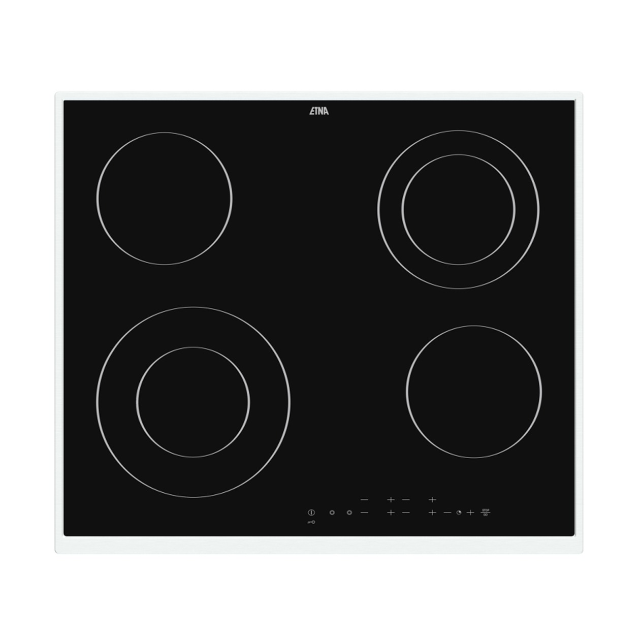 Etna KC360RVS Keramische inbouwkookplaat Zwart
