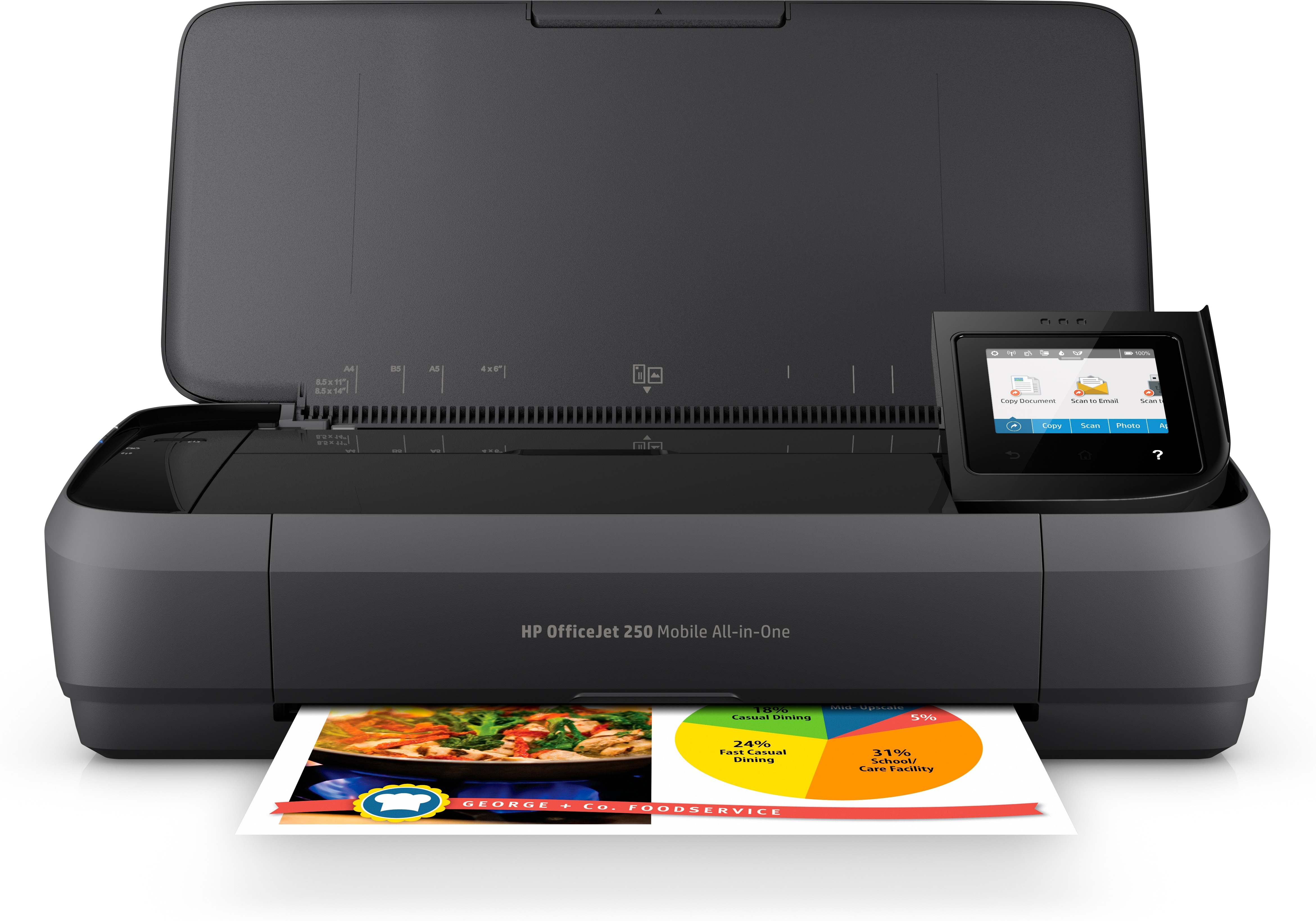 HP OfficeJet 250 Mobile Printer Inkjet printer Zwart