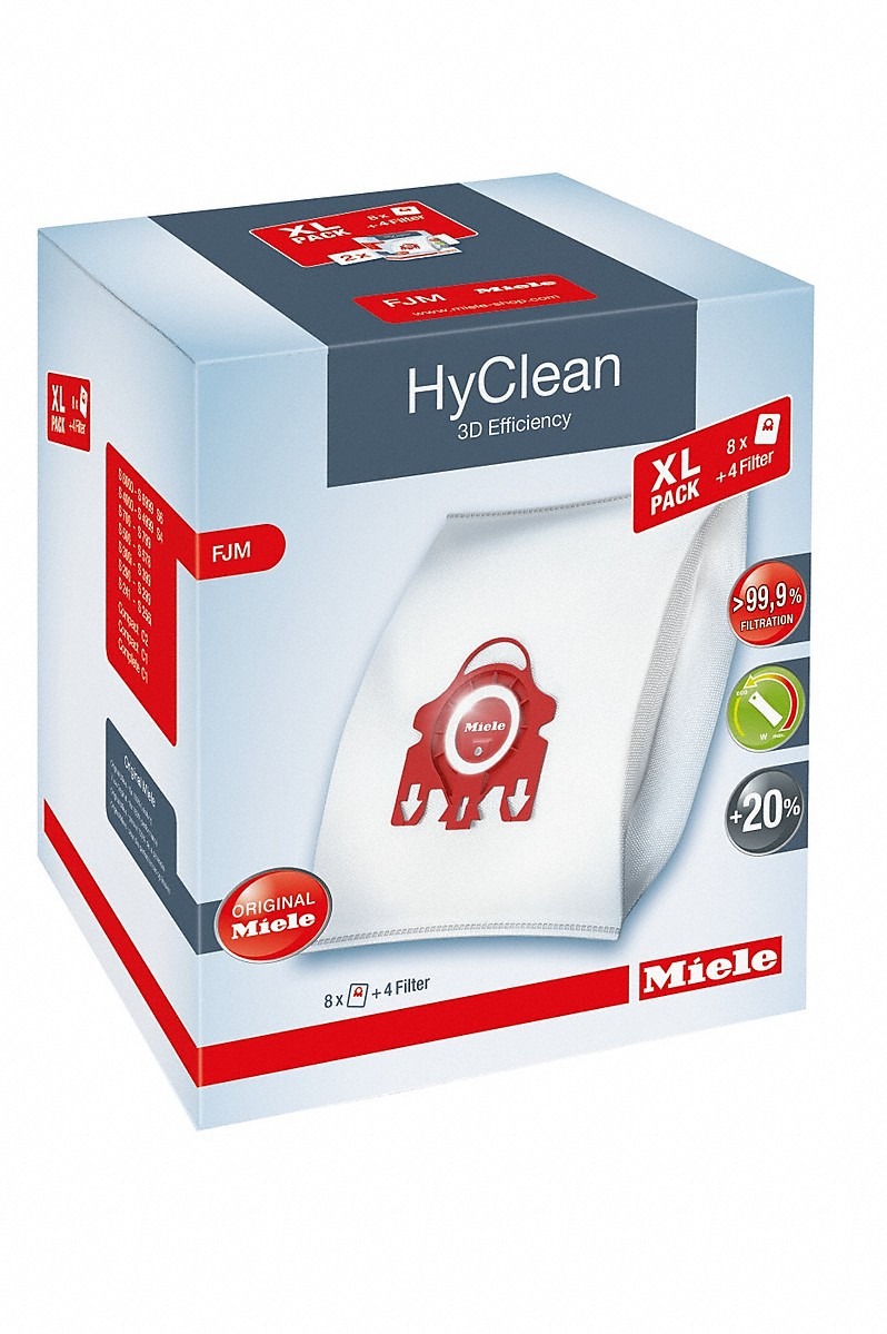 Miele Stofzuigerzak allergy xl pack hyclean 3d + ha50 f-j-m Stofzak Wit