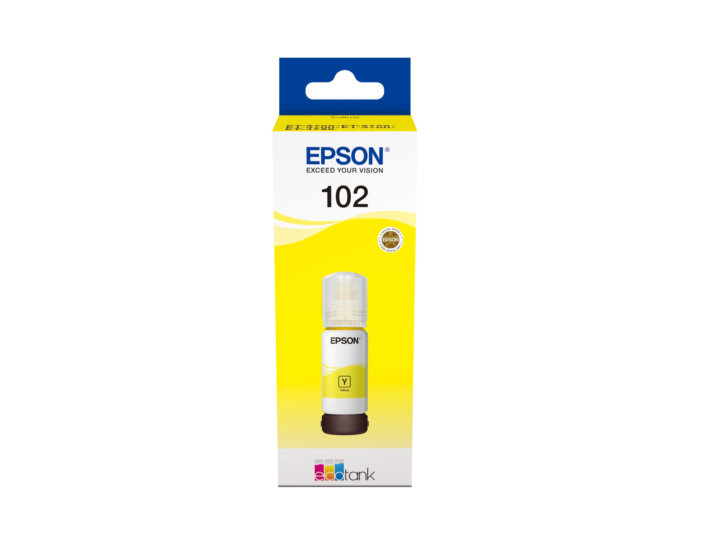 Epson 102 70ml Geel inktcartridge