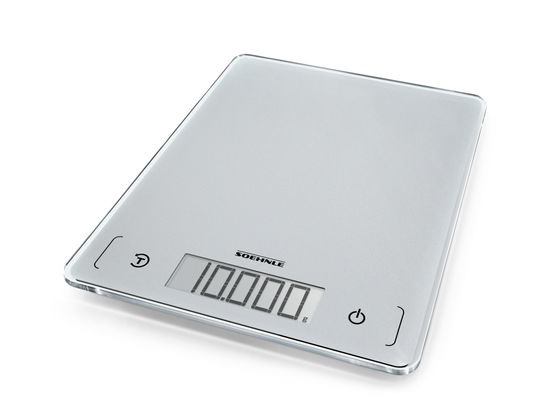 Digitale keukenweegschaal Soehnle KWD Page Comfort 300 Slim Weegbereik (max.)=10 kg Zilver-grijs