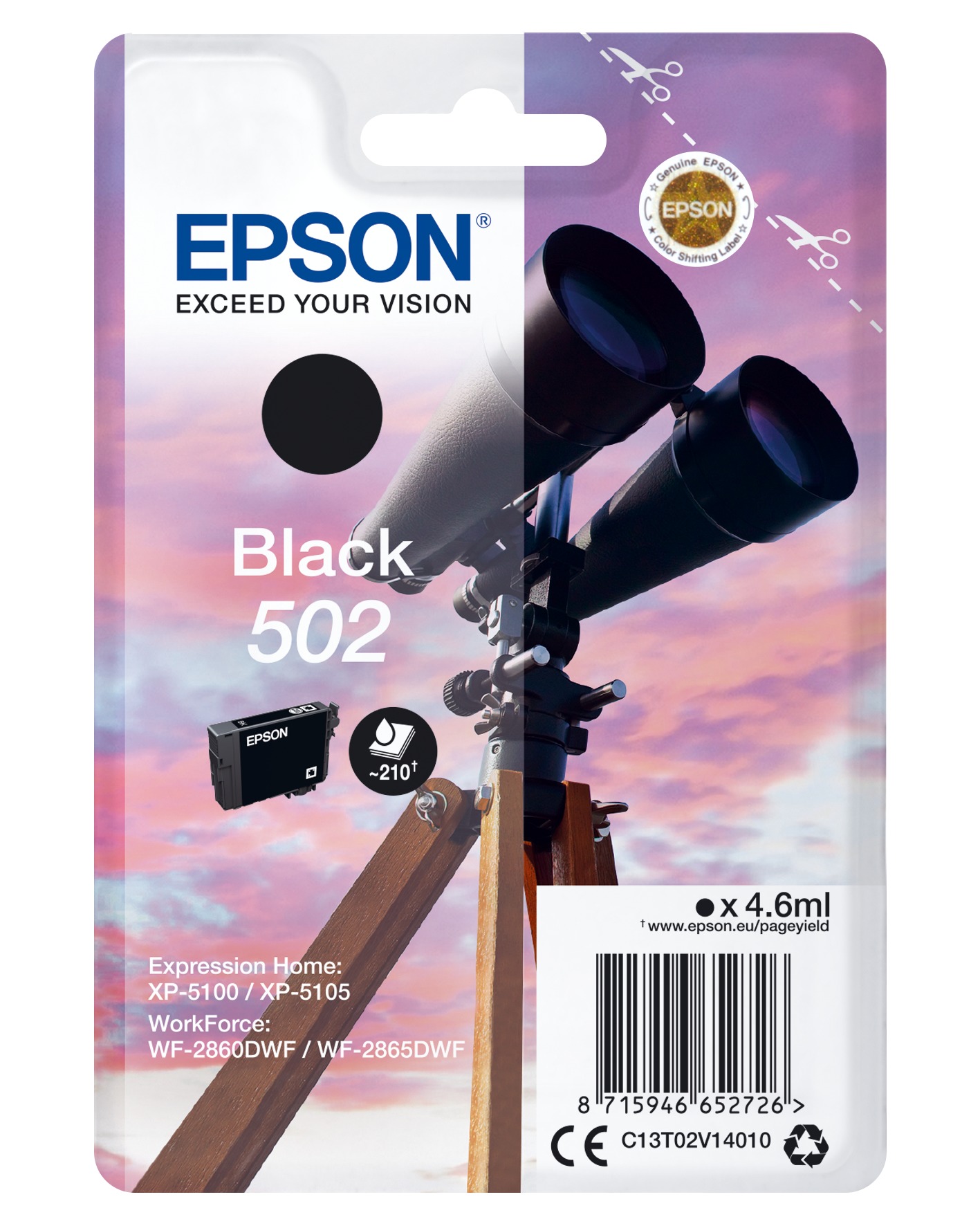 C13T02V14010 EPSON XP5100 TINTE BLACK ST