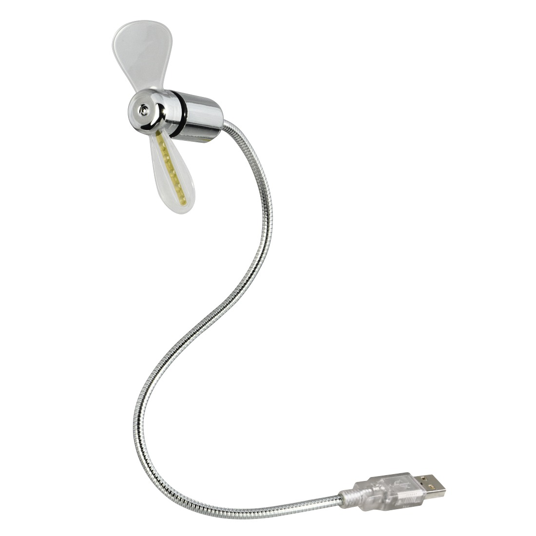 Hama USB ventilator met temperatuur aanduiding Desktop accessoire Grijs