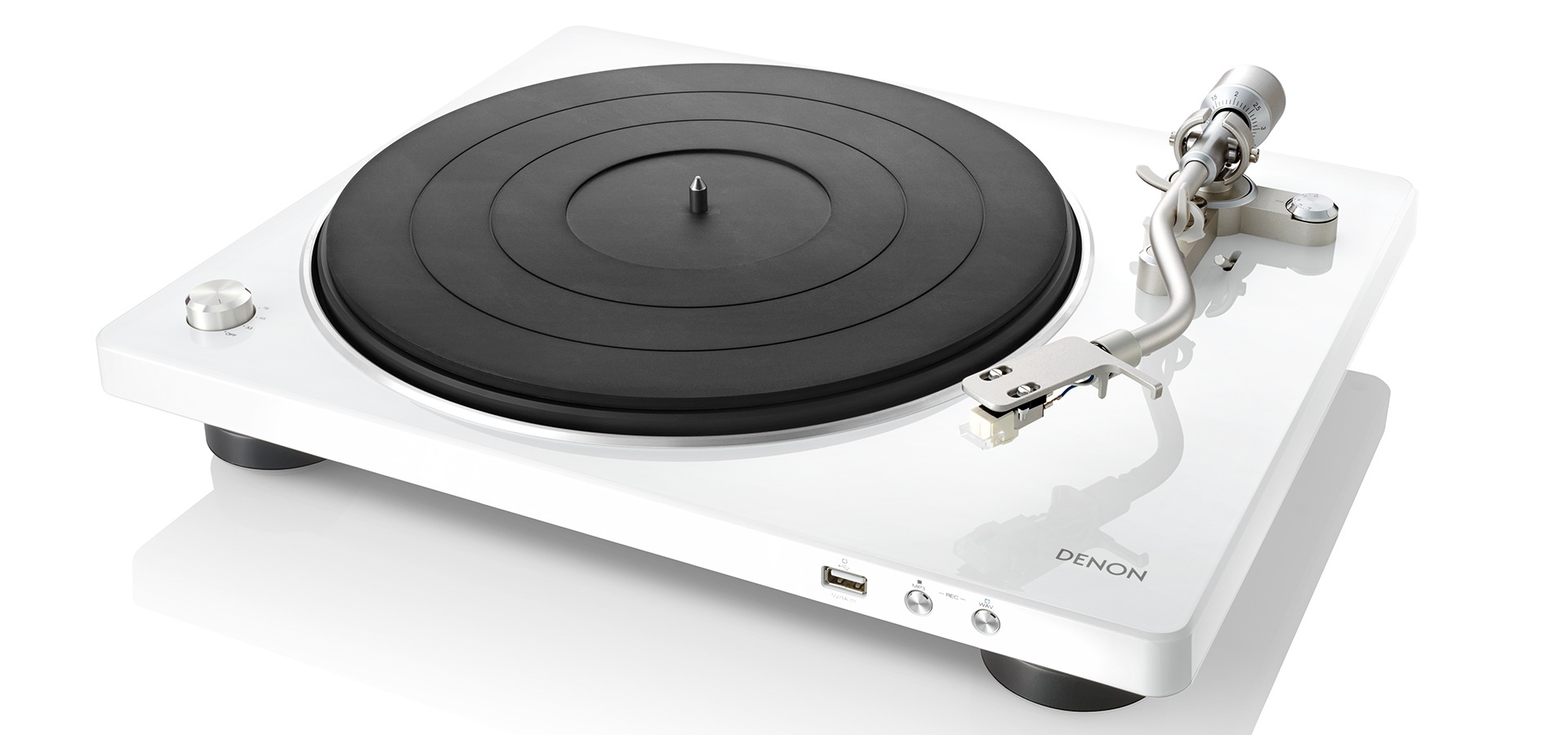 Denon: DP-450USB Platenspeler Wit