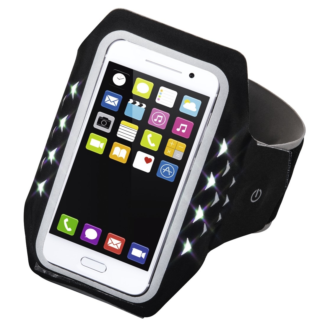 Hama Sport-armband running smartphones XXL LED Telefonie accessoire Zwart