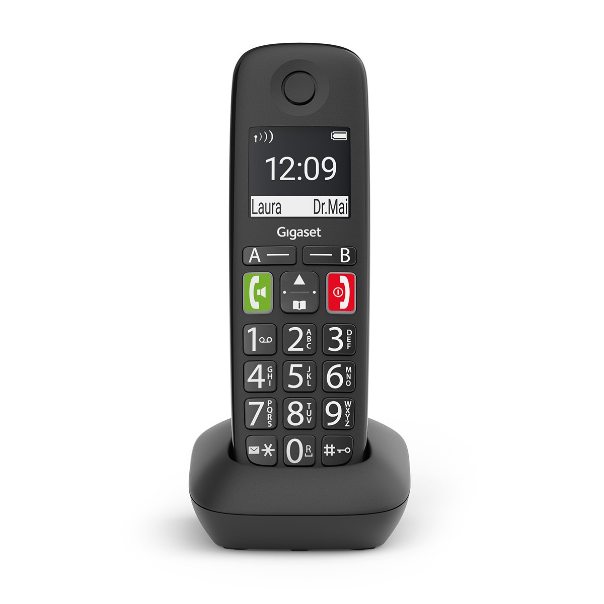 Gigaset E290HX (uitbreiding) Huistelefoon Zwart