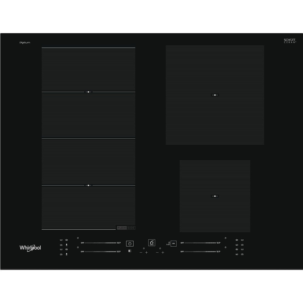 Whirlpool WF S9365 BF/IXL Inductie inbouwkookplaat Zwart online kopen