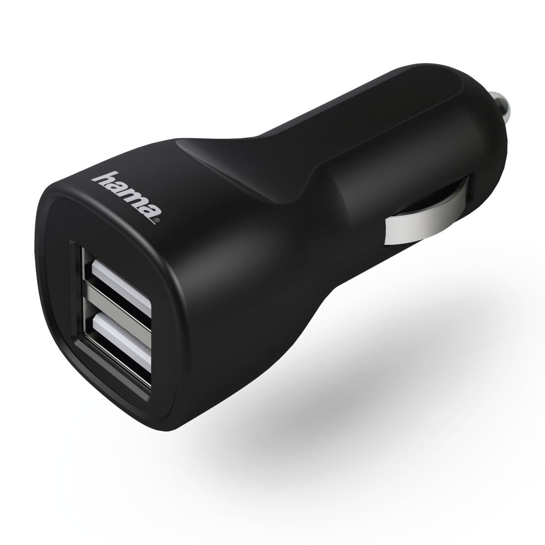 Hama Autolader Pico dual-USB 2.4A Oplader Zwart